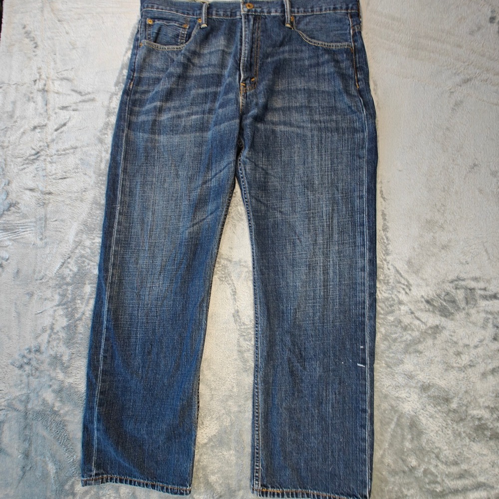 Levi 569 Loose Straight Jeans Mens 36x32 Fits 37x30 Blue Denim Classic Fit